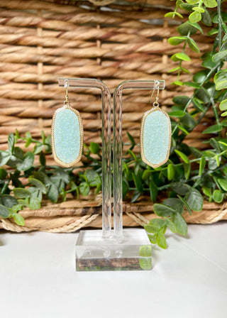 Easton Druzy Stone Dangle Earrings