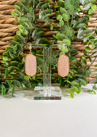 Easton Druzy Stone Dangle Earrings