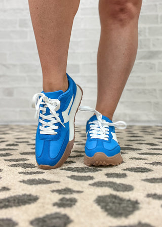 Electric Blue Lug Sole Sneakers
