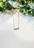 Ember Turquoise Bar Necklace