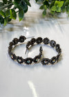 Everleigh Floral Hoop Earrings