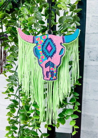 Fringe Aztec Bull Car Freshie - Cowboys & Angels