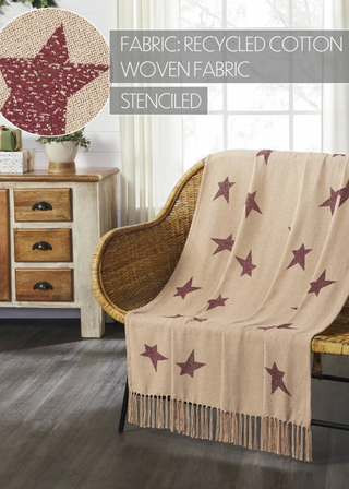 Gable Primitive Star Woven Throw