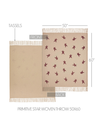 Gable Primitive Star Woven Throw