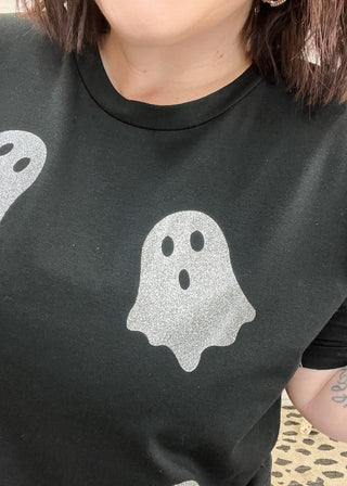 Glitter Ghost Halloween T-Shirt