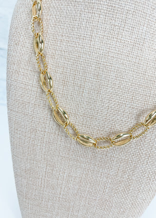 Gold Plated Charm-Ready Link Necklace