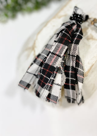 Hamilton Buffalo Plaid Tassel Necklace