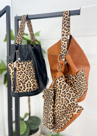 Heather 3 Piece Leopard Print Handbag Set