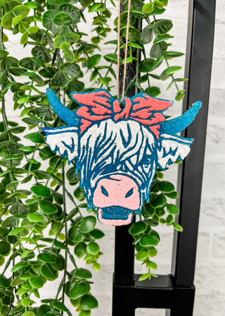 Highland Cow Car Freshie - Sweet Grace