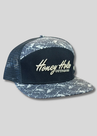 Honey Hole Heritage Flat Bill Hat – Deer Skulls