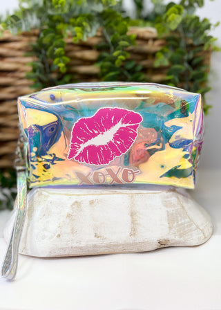 Hugs & Kisses Iridescent Pouch