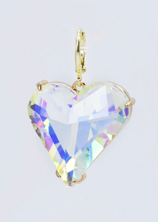 TJ-621 Iridescent Heart Stone Charm