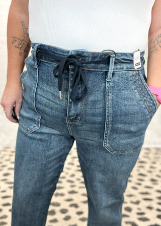Judy Blue High Waist Vintage Wash Joggers - JB88971