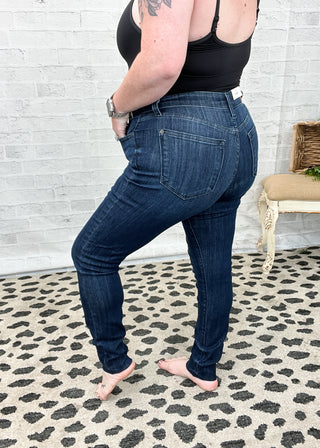 Judy Blue Raw Hem Skinny Jeans - JB82628