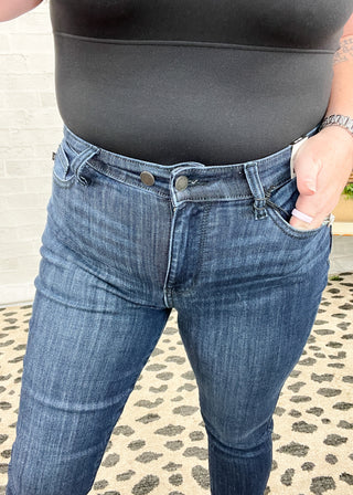 Judy Blue Raw Hem Skinny Jeans - JB82628