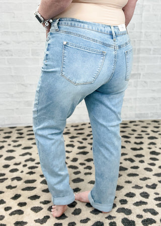 Judy Blue V-Front Cool Denim Boyfriend Jeans - JB88938 | 3-24