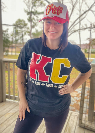 KC Block Super Bowl Wins Tee by Texas True Threads & Randi Mahomes