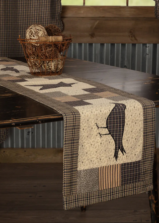 Kettle Grove Crow and Star Table Runner