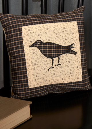 Kettle Grove Pillow Crow - 10 x 10