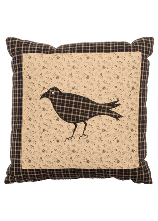 Kettle Grove Pillow Crow - 10 x 10