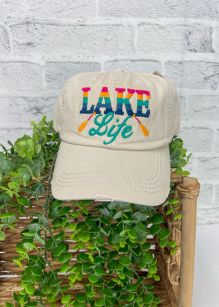 Lake Life Vintage Washed Baseball Cap