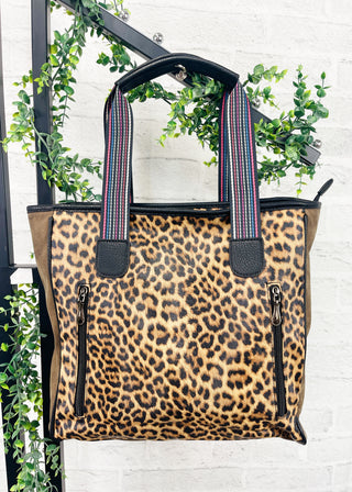 Large Leopard Print Conceal Carry Tote