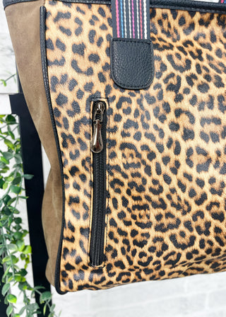 Large Leopard Print Conceal Carry Tote