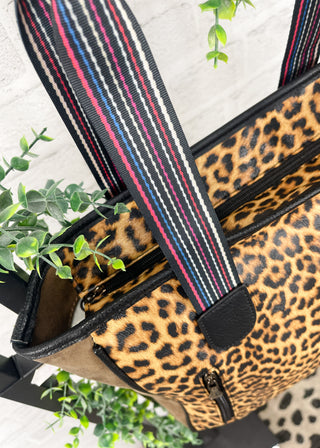 Large Leopard Print Conceal Carry Tote