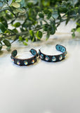 Layla Rhinestone Hoop Earrings