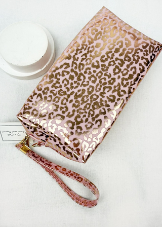 Leopard Luxe Waterproof Cosmetic Bag