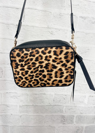 Leopard Print Square Crossbody