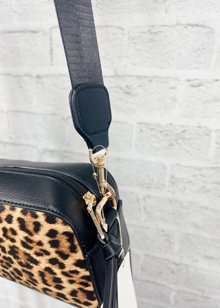 Leopard Print Square Crossbody