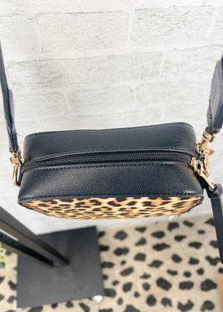 Leopard Print Square Crossbody
