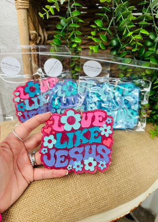 Love Like Jesus Car Freshie - Birthday Cake