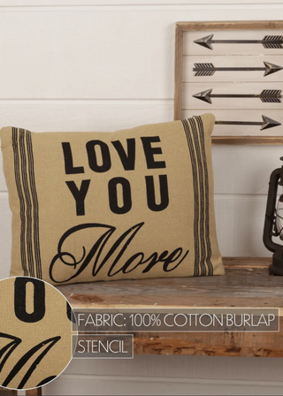 Love You More Pillow