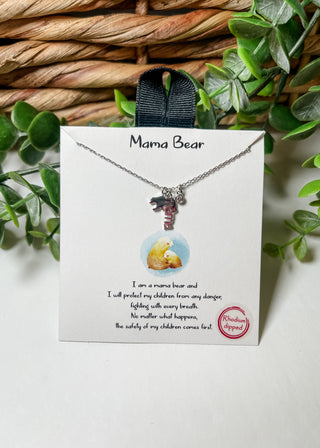 Mama Bear Dainty Necklace