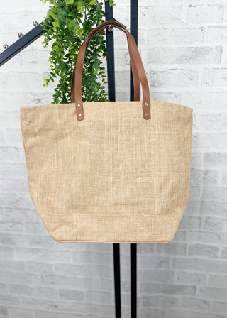 Natural Jute Tote Bag