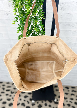 Natural Jute Tote Bag