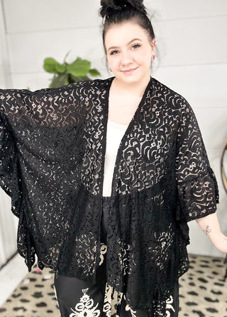 Never Ending Song Lace Cardigan | XL-3X - ALL SALES FINAL -