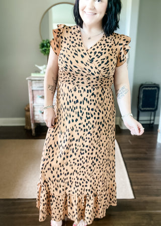 No One Compares Cheetah Print Maxi Dress | S-XL - ALL SALES FINAL -