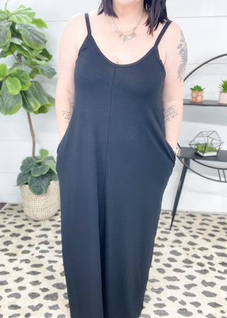 On My Time Solid Cami Maxi Dress | S-3X