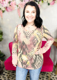 Party Don't Stop Aztec Thumb Hole Top | S-XL