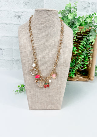 Playful Charms Gold Chain Necklace