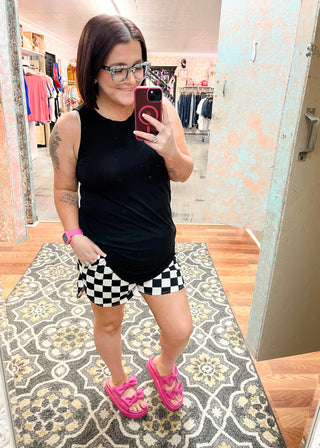 Race Ready Checkered Shorts | S-XL