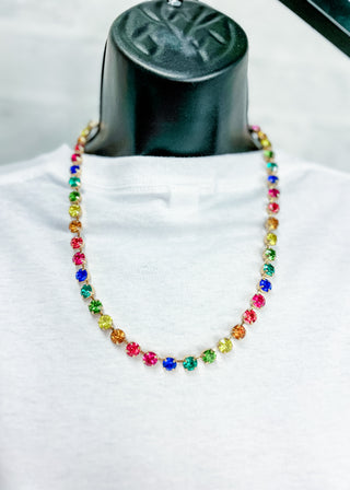 Rainbow Radiance Stone Necklace