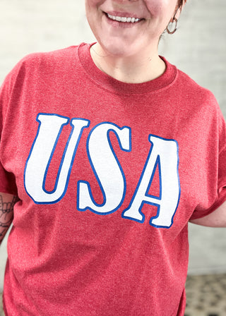 Red USA Graphic T-Shirt