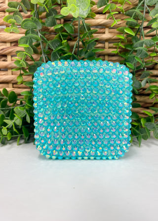 Rhinestone Travel Jewelry Organizer Box