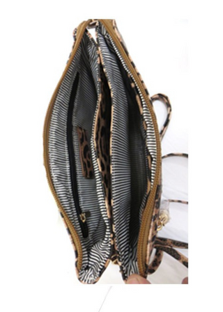 Rhonda Leopard Print Crossbody Bag