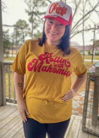 Rollin' with Mahomies Tee by Texas True Threads & Randi Mahomes