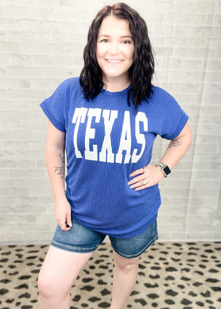 Royal Texas Ribbed Dolman Tee